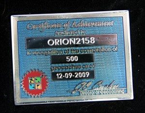 Orion&#39;s 500