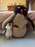 Pinguin with his hero