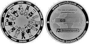 2005 Groundspeak Lackey Geocoin