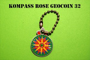 Kompass Rose Geocoin 32