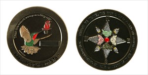 Front and back of coin