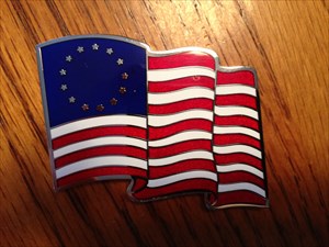 Betsy Ross USA Flag geocoin