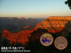 Grand Canyon Benchmark Geocoin
