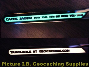 May the 4th Be With You Cache Saber Geocoin black 