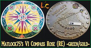 Matlock75&#39;s V1 Compass Rose *RE* -gold-green-