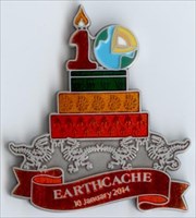 EarthCache 10 Year Anniversary Geocoin