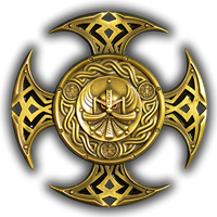 luzzi1971&#39;s Celtic Cross I Geocoin Gold