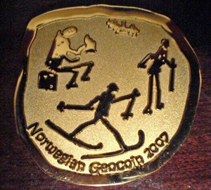 Bronze Norwegian Geocoin