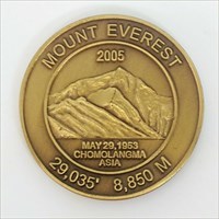Seven Summit Geocoin Mount Everest front