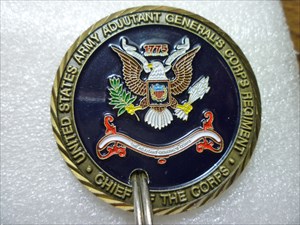 Army Judge Adjutant Coin (front)
