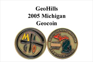 GeoHills Michigan Geocoin #6 