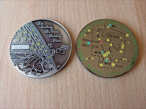 Caching Under the Stars Event Geocoin