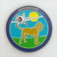 Personal Geocoin - Aerohound Edition front