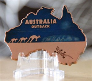 Australia Outback Geocoin Midday Edition front