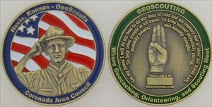 Hoxie Scout Geocoin