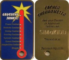 SiMaKiDD&#39;s Cacher Thermometer Geocoin