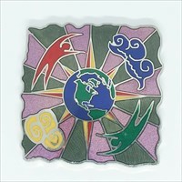 Discover the World Geocoin front