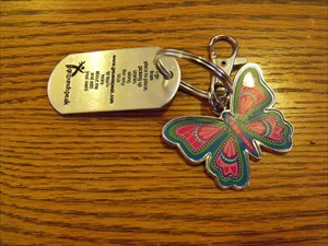 Butterfly Key Ring