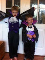 Two little Draculas!