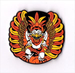 Mystic Garuda Geocoin - Feuervogel front