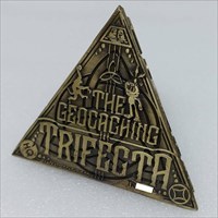 Ultimate Geocaching Trifecta Geocoin front