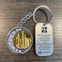 Dubai Gold and Silver Keychain