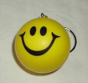 Happy smiley key chain