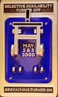 Ambegador&#39;s Blue Switch 20th Anniversary Geocoin
