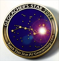 Geocacher&#8217;s Star 2009 Geocoin