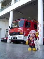 Firefighter with Firetruck 1