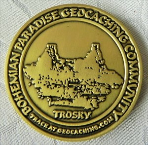 Trosky Castle Geocoin 1