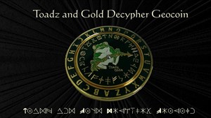 Toadz and Gold Decypher Geocoin
