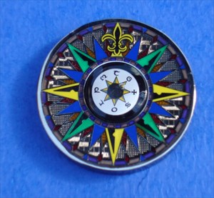 Compass Rose Geocoin - Find Your Way - Front