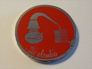The Alembic Geocoin red shiny nickel 1v30