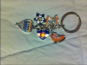 Colorado charm keychain