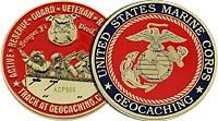 lost.places - US Marine Corps Geocoin (LE200)