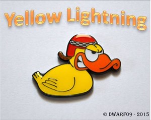 Rennente &quot;Yellow Lightning&quot;