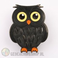 Owl-Geocoin-B4-ZQ-F Night Owl Black Pearl