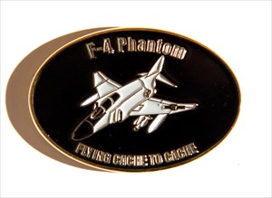 F-4 Phantom Geocoin (front)