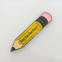 BYO Pencil Geocoin front