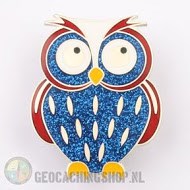 Owl-Geocoin-B4-S-F Schleswig - Holstein Kauz