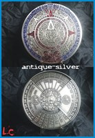 50 YEARS MAYA CALENDAR - antique silver