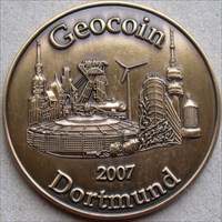 Dortmund 2007 Geocoin front