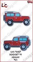 Land Rover Defender 90 Geocoin - RED