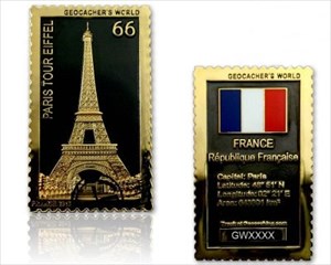 Frankreich Briefmarken Geocoin