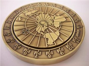 Time Dial Spinning Geocoin