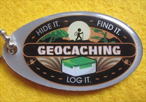 Geocaching Hide it, Find it, Log it (Front)