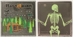 Halloween Skasenden Geocoin - Black Nickel RE 120