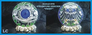 Eagle Eye Steampunk Geocoin *FROST*