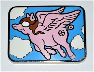 When Pigs Fly Geocoin front